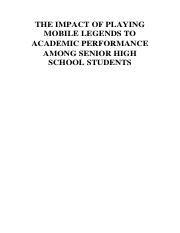 negative effects of mobile legends on students|EFFECTS OF PLAYING MOBILE LEGENDS IN STUDENTS' .